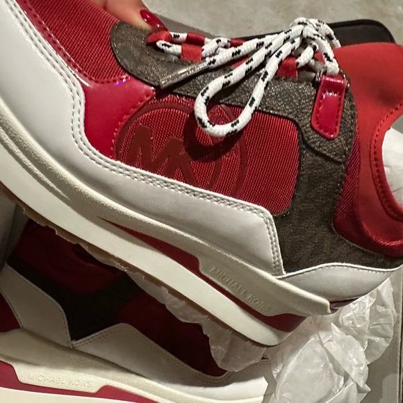 Red & Brown MK Sneakers - Picture 7 of 7